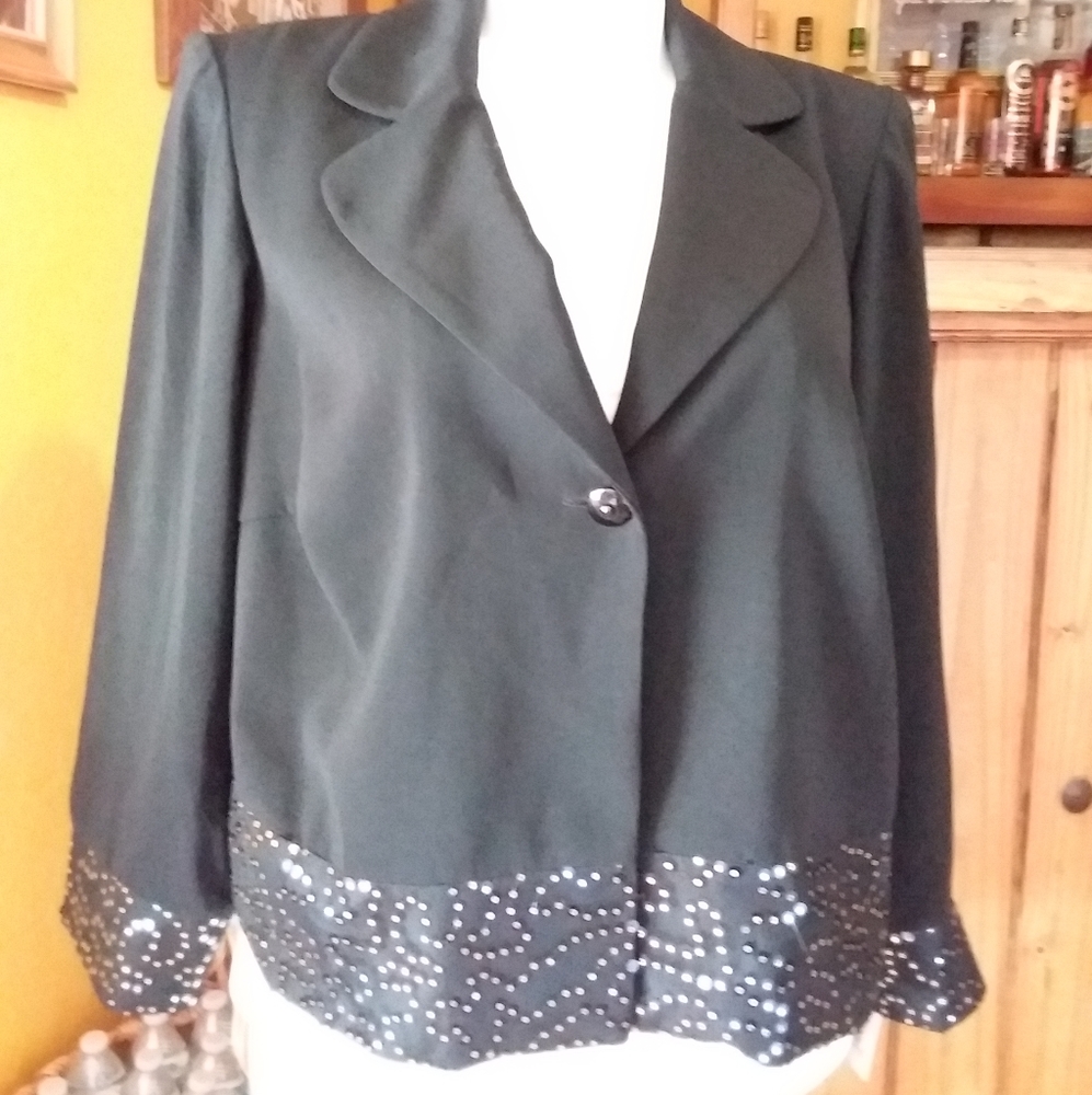 LEBOS SEQUIN BLAZER NWT - Picture 1 of 5